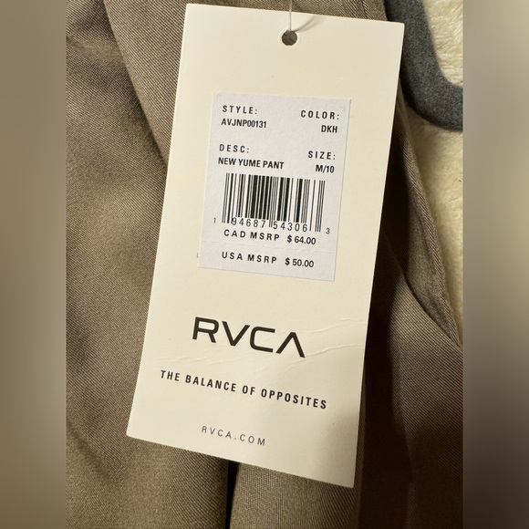 RVCA New Yume Beach Pants size M /10 - Picture 11 of 11